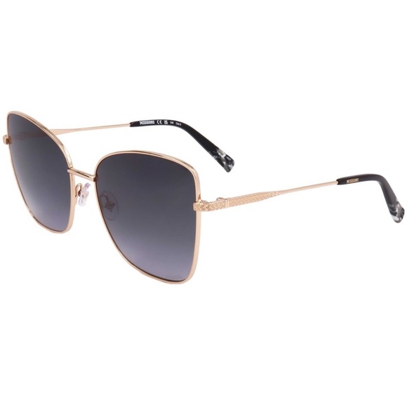NWT Missoni Women\'s 59mm Gold Sunglasses